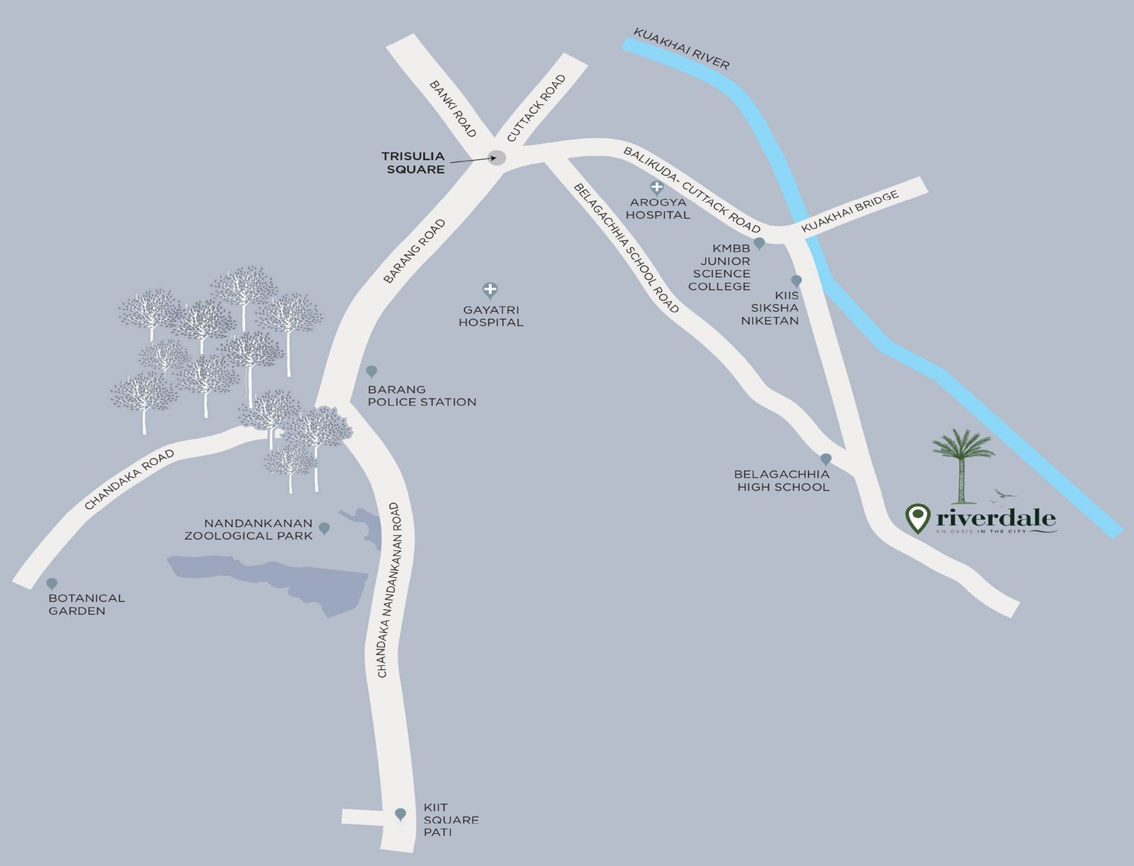 Riverdale Location Map